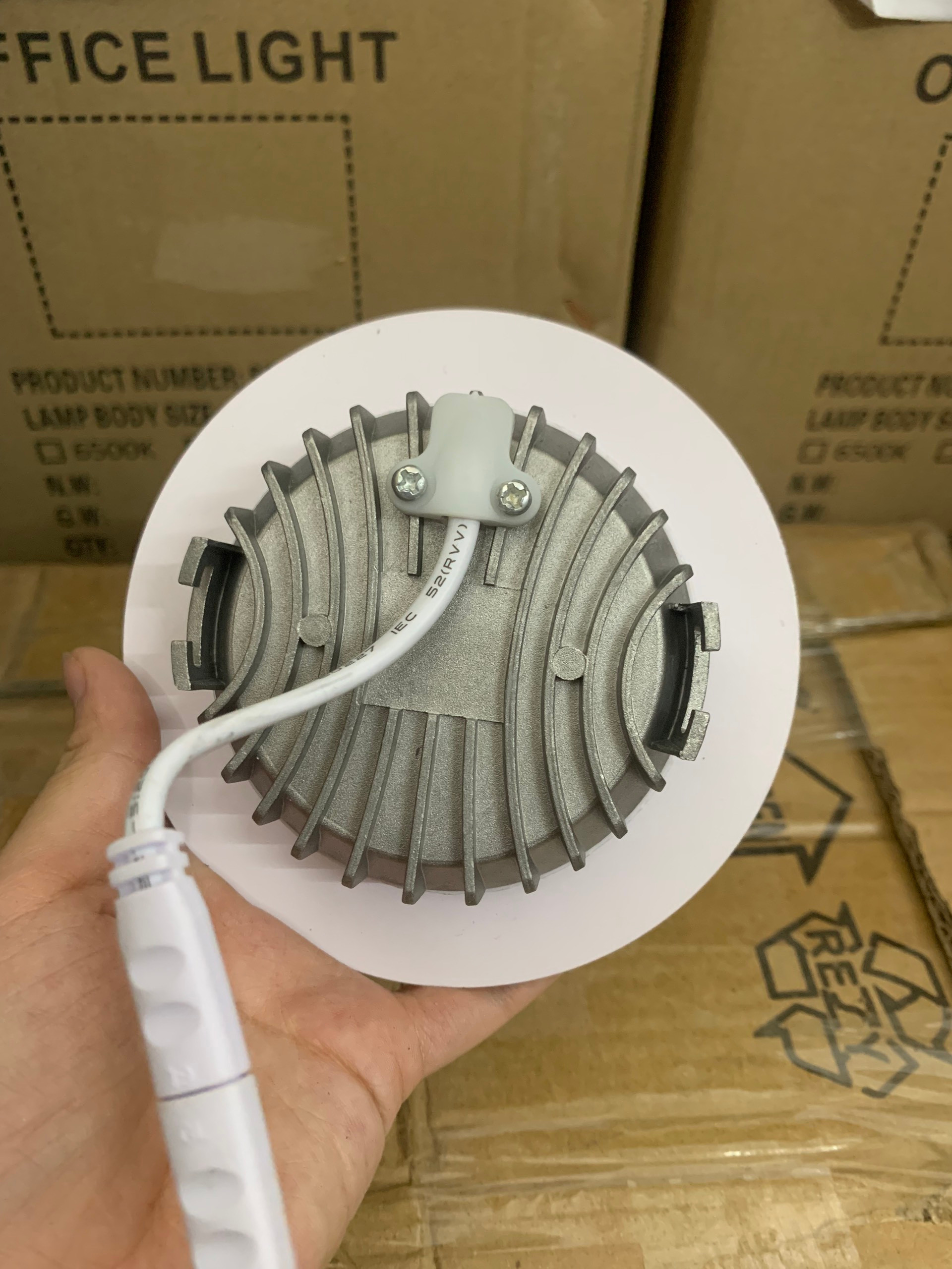 Đèn âm trần 9W 3 chế độ loại dày